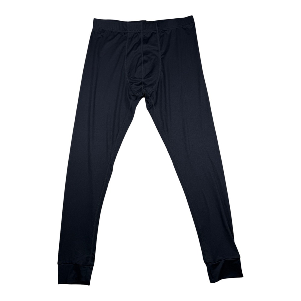 Adventuridge Mens Black Thermal Base Layer Pants Polyester Spandex Size M